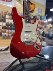 Used 2006 Fender Standard Strat Crome Red