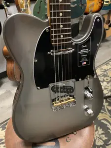 Used Fender Pro II Telecaster Mercury w/ Hardcase