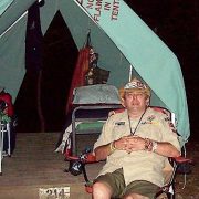 Terry on his Boy Scout trip