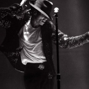 Michael Jackson performing in concert