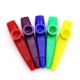 plastic kazoos in a variety of colors