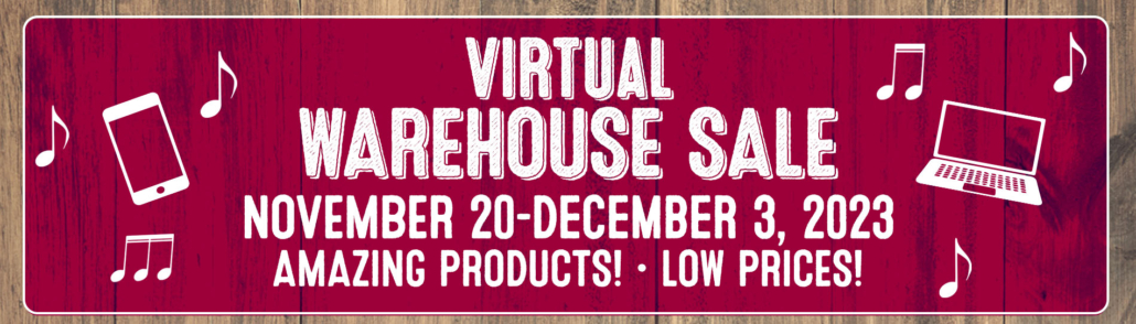 virtual warehouse sale banner